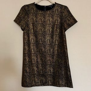 Black/Gold mini dress